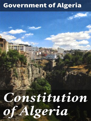 cover image of Constitution of Algeria